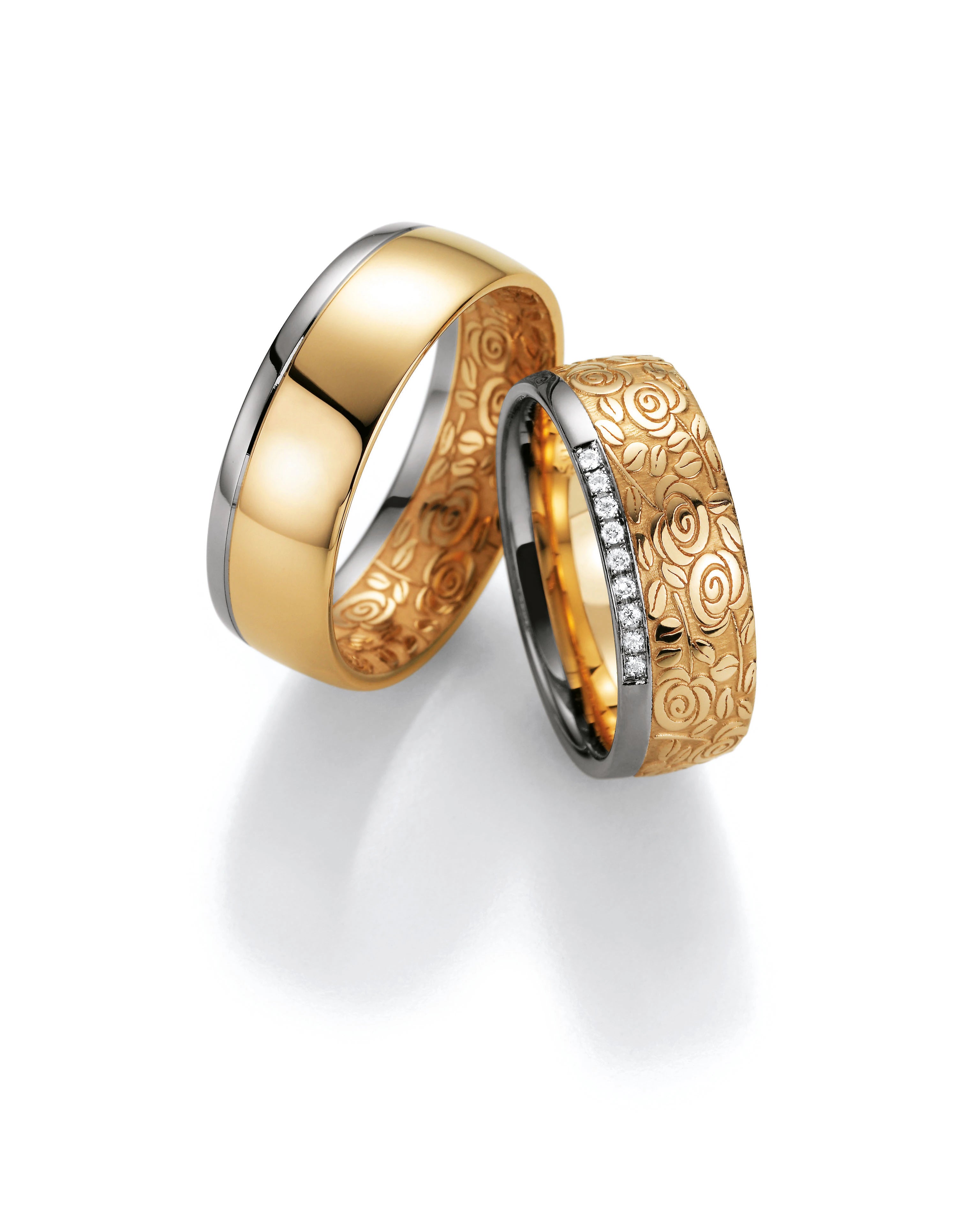 Fischer Trauringe Flora Rosenring - Ringbreite 7,5 mm