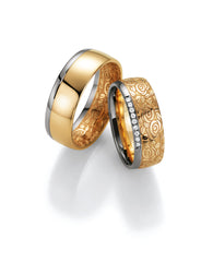 Fischer Trauringe Flora Rosenring - Ringbreite 7,5 mm