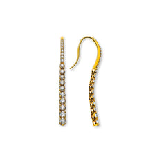 OBR1025 - Boucles d'oreilles diamants en or jaune 750