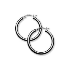 OGO2024 - Créoles en or blanc 750