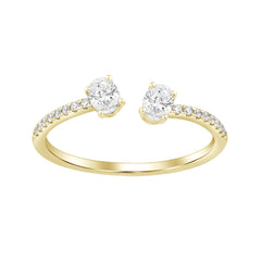 SFC02 Solitär Fancy Diamant 0,42 Karat GSI Gelbgold