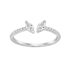 SFC06 Solitär / Verlobungsring Fancy Diamant 0,42 Karat GSI Weissgold