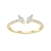 SFC06 Solitär / Verlobungsring Fancy Diamant 0,42 Karat GSI