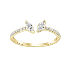 SFC06 Solitär / Verlobungsring Fancy Diamant 0,42 Karat GSI