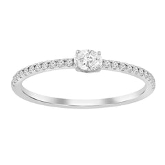 SFC07 Solitär / Verlobungsring Fancy Diamant 0,28 Karat GSI