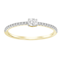 SFC07 Solitär / Verlobungsring Fancy Diamant 0,28 Karat GSI