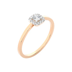 SUGH04 Solitär / Verlobungsring Tendance Diamant 0,16 Karat GSI Roségold 1