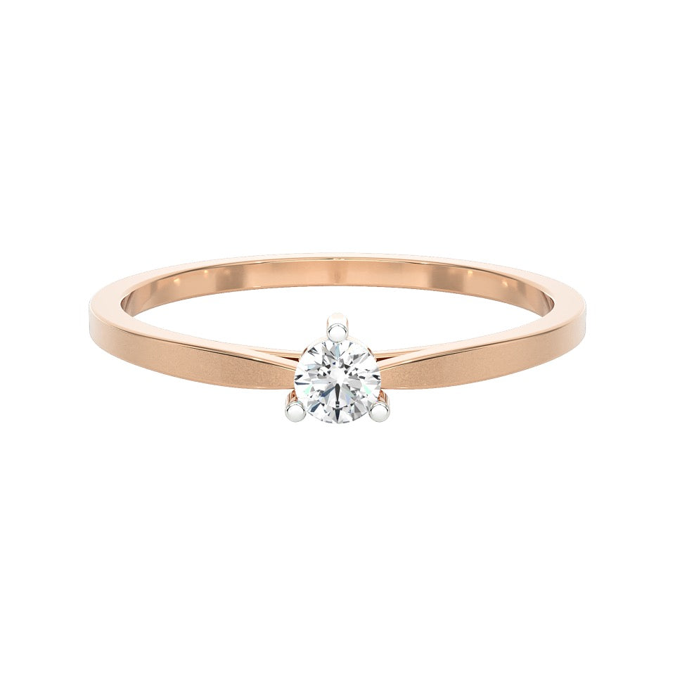 SUGH06 Solitär / Verlobungsring Tendance Diamant 0,10 Karat GSI Rosegold