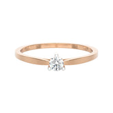 SUGH06 Solitär / Verlobungsring Tendance Diamant 0,10 Karat GSI Rosegold