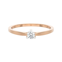 SUGH06 Solitär / Verlobungsring Tendance Diamant 0,10 Karat GSI Rosegold