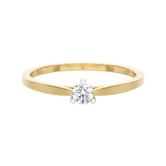 SUGH06 Solitär / Verlobungsring Tendance Diamant 0,10 Karat GSI Gelbgold