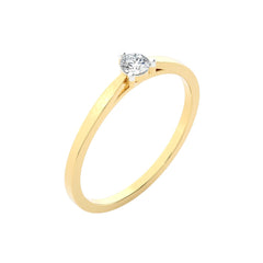 SUGH06 Solitaire / bague de fiançailles Tendance diamant 0,10 carat GSI