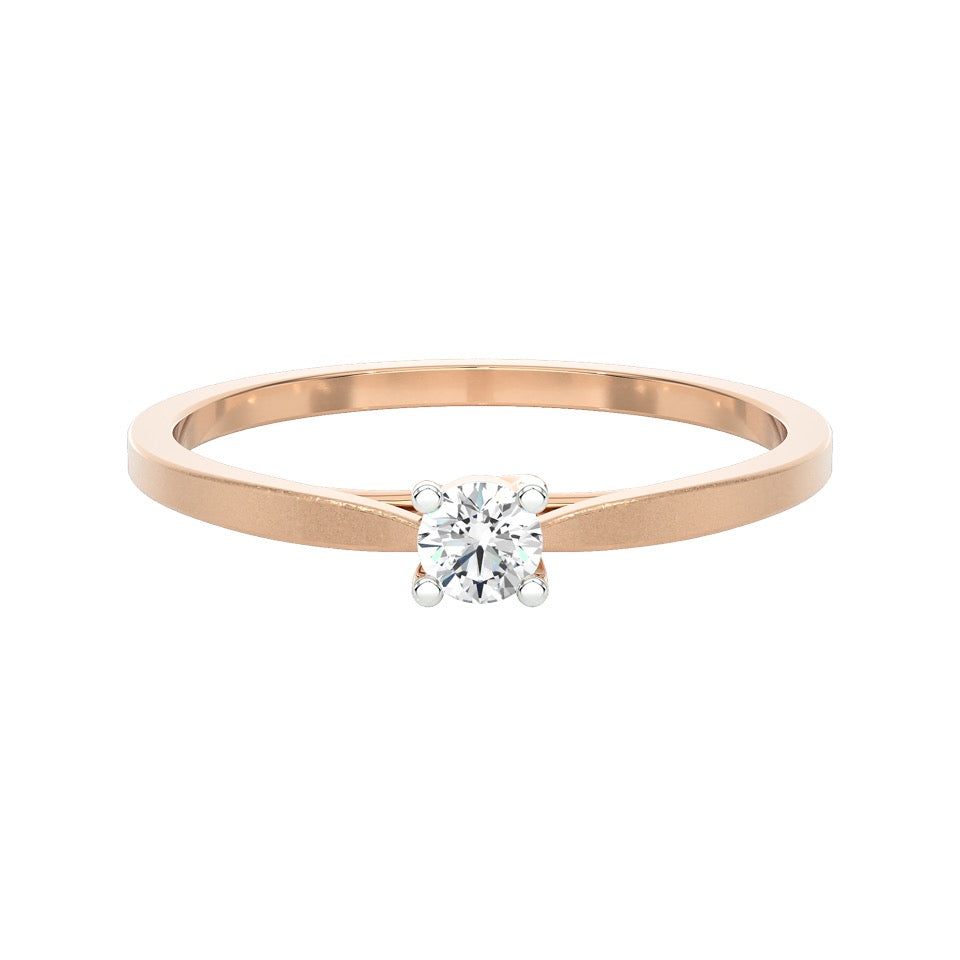 SUGH07 Solitär / Verlobungsring Tendance Diamant 0,10 Karat GSI Rosegold