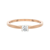 SUGH07 Solitär / Verlobungsring Tendance Diamant 0,10 Karat GSI Rosegold
