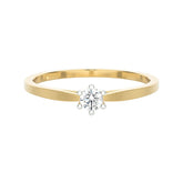 SUGH08 Solitär / Verlobungsring Tendance Diamant 0,10 Karat GSI Gelbgold