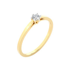 SUGH08 Solitaire / bague de fiançailles Tendance diamant 0,10 carat GSI