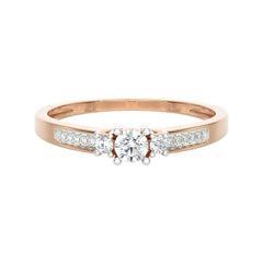 SUGH14 Solitär / Verlobungsring Tendance Diamant 0,18 Karat GSI Rosegold