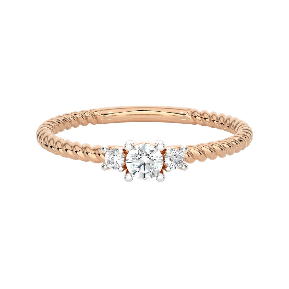SUGH15 Solitär / Verlobungsring Tendance Diamant 0,15 Karat GSI Rosegold