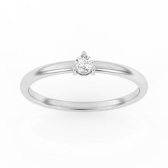 SULF11 Solitaire / bague de fiançailles Tendance diamant 0,10 carat GSI