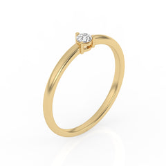 SULF11 Solitär / Verlobungsring Tendance Diamant 0,10 Karat GSI Gelbgold