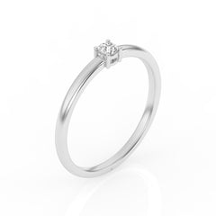 SULF12 solitaire / bague de fiançailles Tendance diamant 0,10 carat GSI