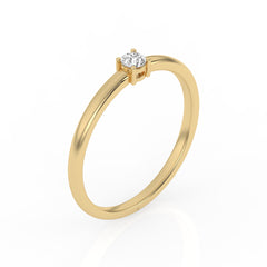 SULF12 solitaire / bague de fiançailles Tendance diamant 0,10 carat GSI