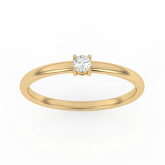 SULF12 solitaire / bague de fiançailles Tendance diamant 0,10 carat GSI