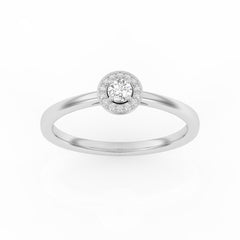 SULF13 solitaire / bague de fiançailles Tendance diamant 0,16 carat GSI