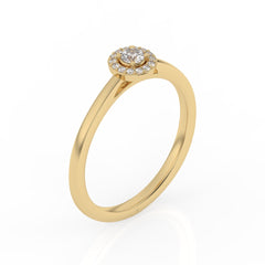 SULF13 solitaire / bague de fiançailles Tendance diamant 0,16 carat GSI