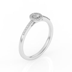 SULF14 Solitaire / bague de fiançailles Tendance diamant 0,23 carat GSI