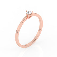 SULF15 solitaire / bague de fiançailles Tendance diamant 0,10 carat GSI