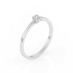 SULF16 solitaire / bague de fiançailles Tendance diamant 0,10 carat GSI