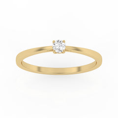 SULF16 solitaire / bague de fiançailles Tendance diamant 0,10 carat GSI
