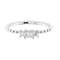SULF43 solitaire / bague de fiançailles Tendance diamant 0,10 carat GSI