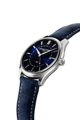 Frédérique Constant Classics Quartz GMT Herrenuhr Blau
