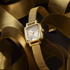 Tissot Lovely Square Quarz Goldig Damenuhr