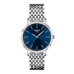 Tissot T-Classic Everytime Silbrig Blau Damenuhr