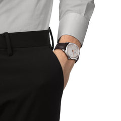 Tissot PR 100 Quartz 40mm Leder Braun Herrenfoto