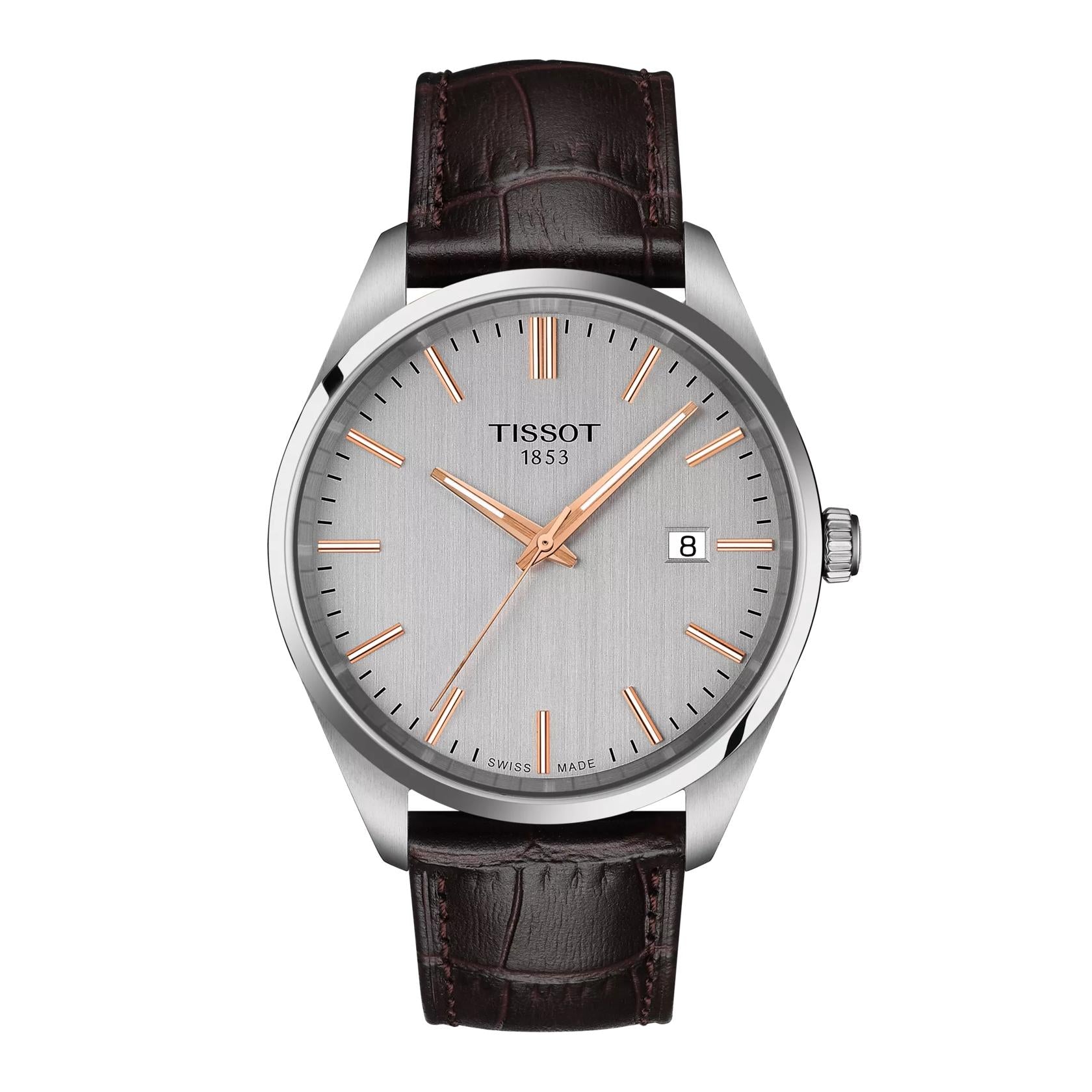 Tissot PR 100 Quartz 40mm Leder Braun