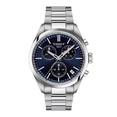 Tissot PR 100 Quartz Chronograph Herrenuhr 40mm Blau