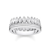 Thomas Sabo Ring Krone Blätter silber