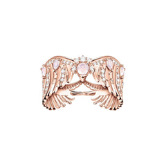 Thomas Sabo Ring Phönix-Flügel mit rosa Steinen roségold