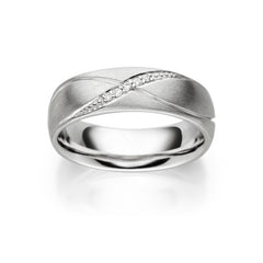 Viventy Silber Trauringe 698116 mit 5 Brillant zus. 0,0350ct.