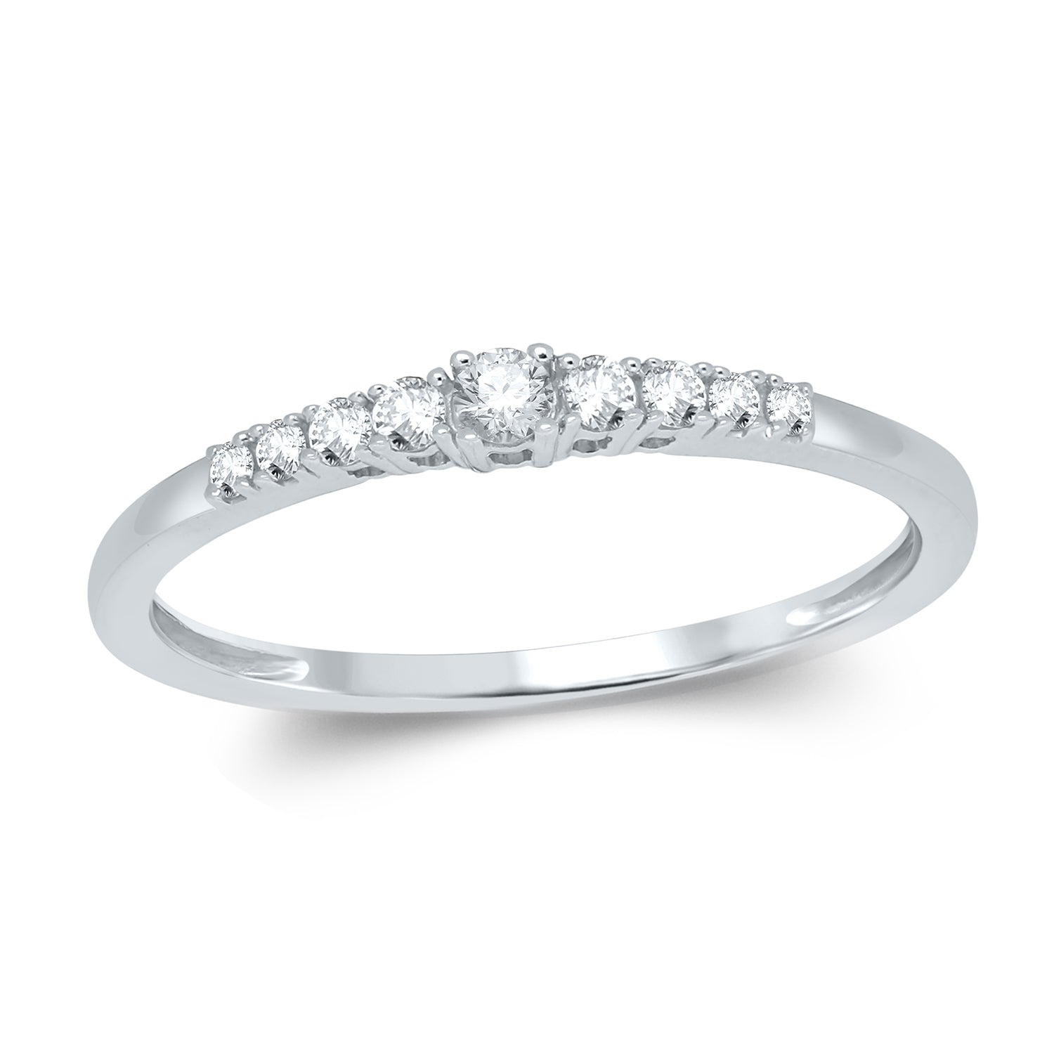 WBVK09 Solitär / Verlobungsring Alliance Diamant 0,15 Karat GHSI Weissgold