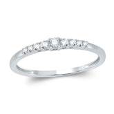 WBVK09 Solitär / Verlobungsring Alliance Diamant 0,15 Karat GHSI Weissgold