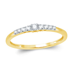 WBVK09 Solitär / Verlobungsring Alliance Diamant 0,15 Karat GHSI Gelbgold