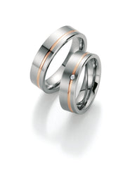 Bayer Trauringe Edelstahl Sky