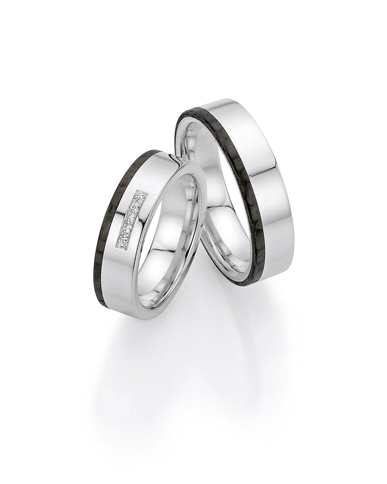 Bayer Trauringe Carbon Romance