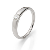 Rauschmayer Diamantringe Ja! Solitaire Box Spann Weissgold 51-00029