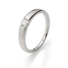 Rauschmayer Diamantringe Ja! Solitaire Box Spann Weissgold 51-00031